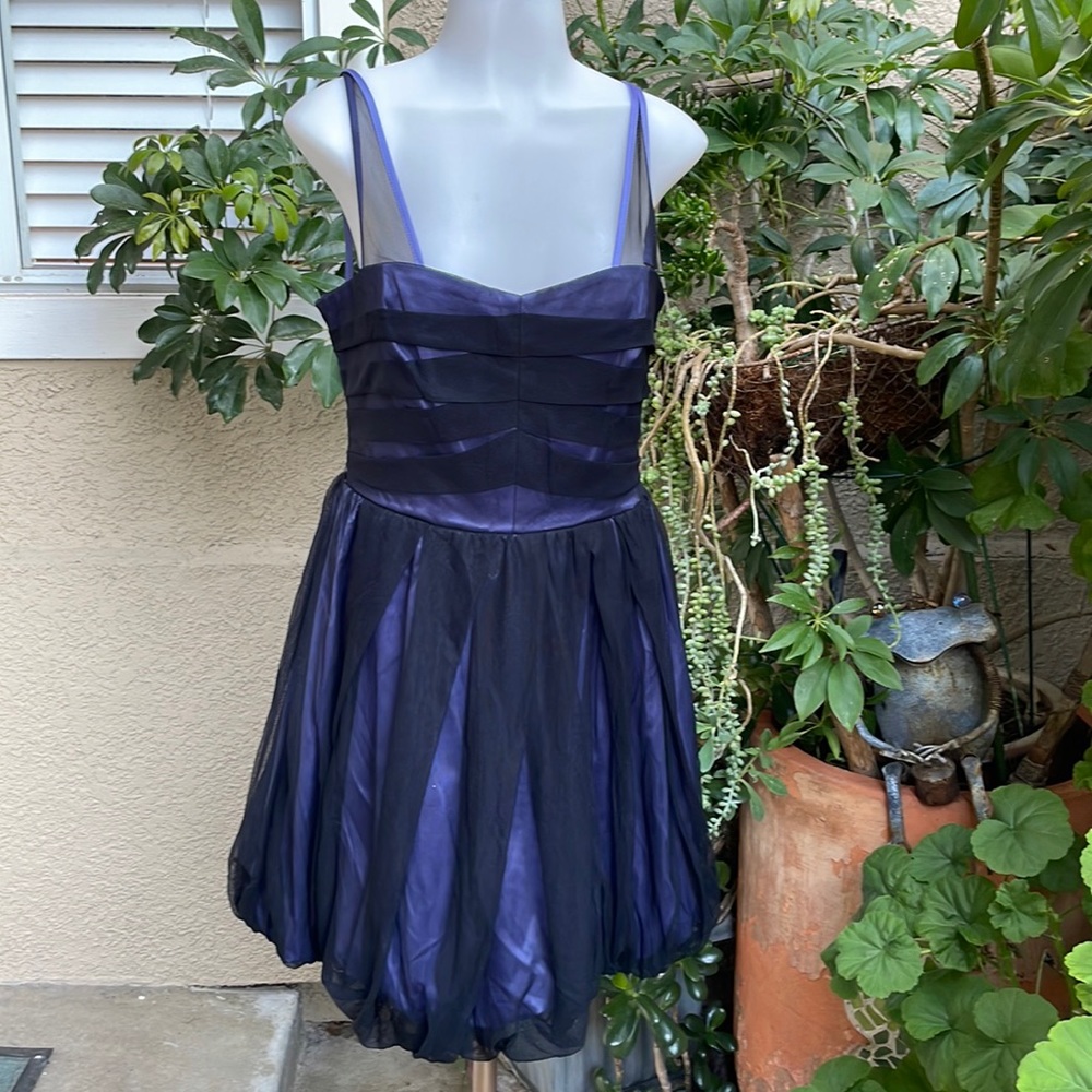 New vintage BCBG purple midi dress